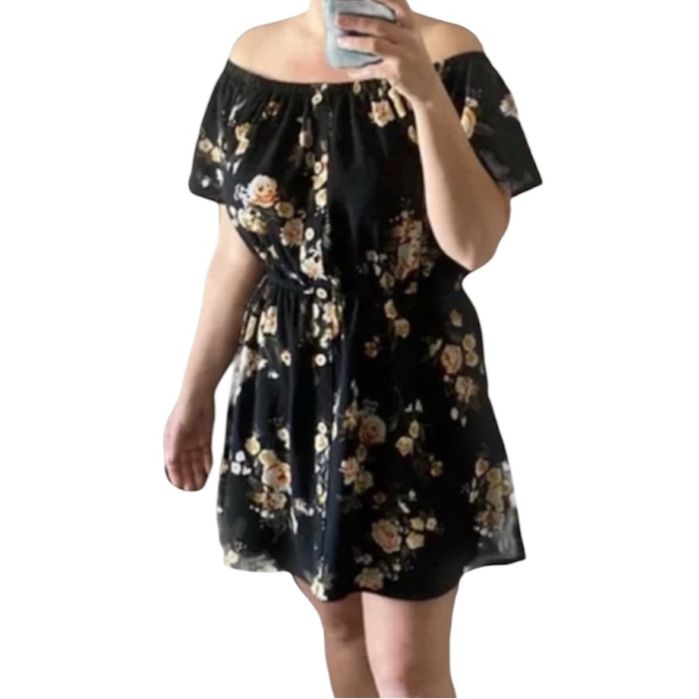 Floral Off-Shoulder Dress